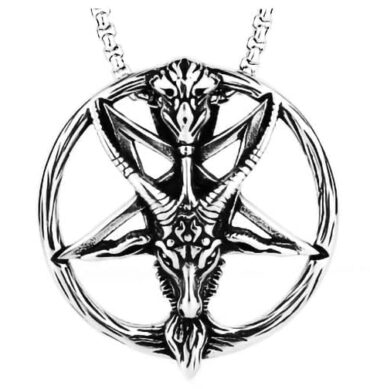 THE MEN THING Alloy Pendant with Pure Stainless Steel 24inch Round Box Chain, American trending Style for Men & Boys