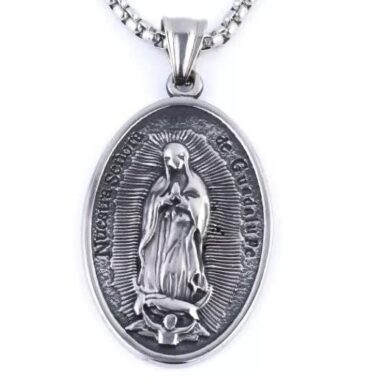 THE MEN THING Alloy Pendant with Pure Stainless Steel 24inch Round Box Chain, American trending Style - Round Box Chain & Pendant for Men & Boys