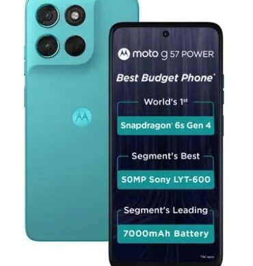 Motorola G57 Power 5G (Fluidity, 8GB RAM, 128GB Storage)| Snapdragon 6s Gen 4 Processor | 6.72" FHD+ Display | 50MP LYT-600 + 8MP Ultrawide | 8MP Selfie Camera | 7000mAh Battery, 33W TurboPower | IP64