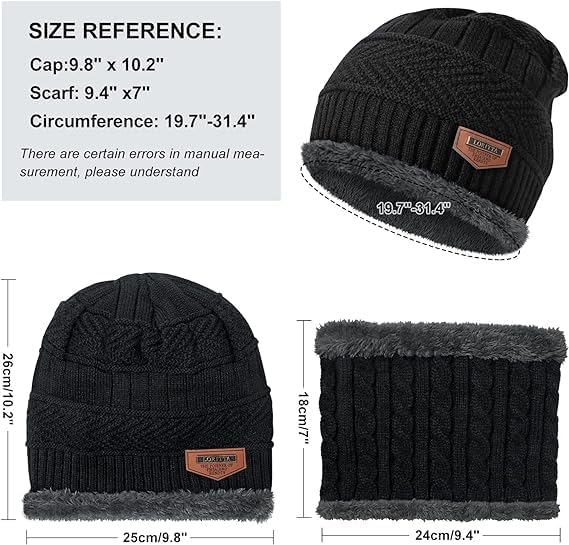 Aenon Fashion is my passion Gym Winter Cap & Muffler for Men & Women| Beanie Cap - Image 4
