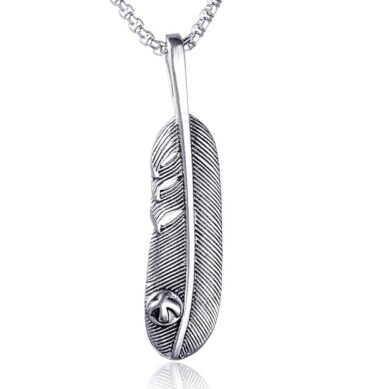 THE MEN THING Alloy Pendant with Pure Stainless Steel 24inch Round Box Chain, American trending Style for Men & Boys