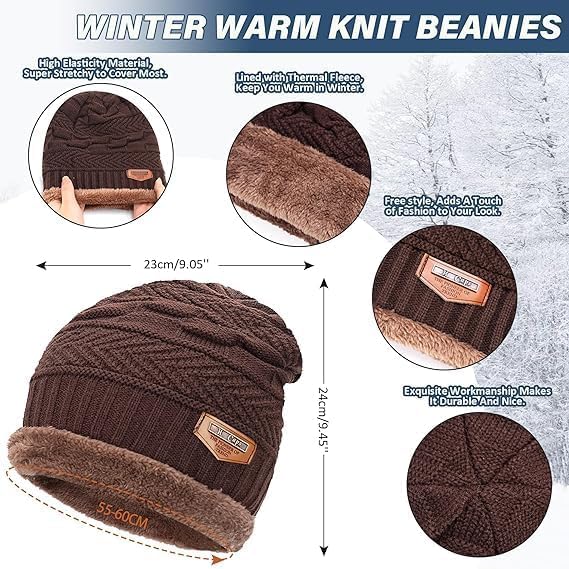 Aenon Fashion is my passion Gym Winter Cap & Muffler for Men & Women| Beanie Cap - Image 2