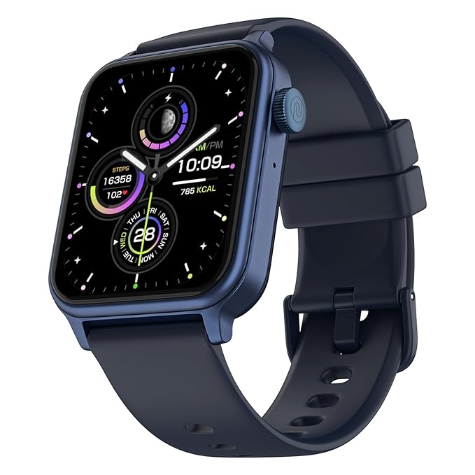 Noise Pulse 2 Max 1.85" Display, Bluetooth Calling Smart Watch, 10 Days Battery, 550 NITS Brightness, Smart DND, 100 Sports Modes, Smartwatch for Men and Women (Denim Blue)