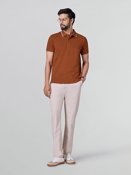 XYXX Accent Men's Solid Cotton Polo T Shirt | Collar Tshirts | Half Sleeves | Solid-Slim Fit - Image 4