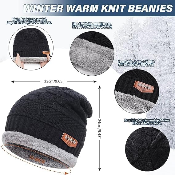 Aenon Fashion is my passion Gym Winter Cap & Muffler for Men & Women| Beanie Cap - Image 3