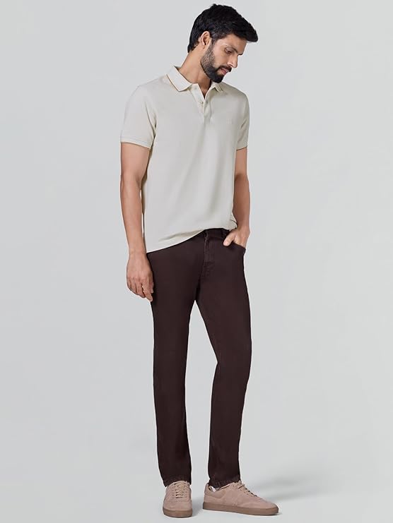 XYXX Accent Men's Solid Cotton Polo T Shirt | Collar Tshirts | Half Sleeves | Solid-Slim Fit - Image 3