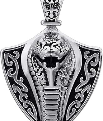THE MEN THING Alloy Pendant with Pure Stainless Steel 24inch Round Box Chain, American trending Style - Round Box Chain & Pendant for Men & Boys