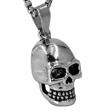 THE MEN THING Alloy Pendant with Pure Stainless Steel 24inch Round Box Chain, American trending Style - Round Box Chain & Pendant for Men & Boys
