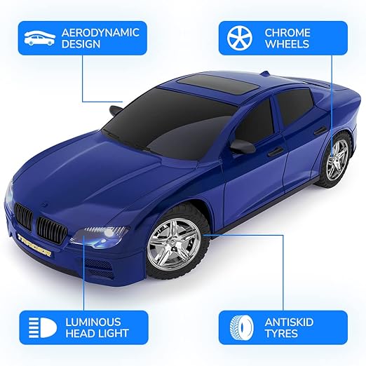 Mirana Tracer Remote & App Controlled Car Toy for Kids | USB Type-C Rechargeable High Speed Drift RC Vehicle | 1.5X Nitro Boost with in-Built Bluetooth Speakers for Boys & Girls (Blue) - Image 4