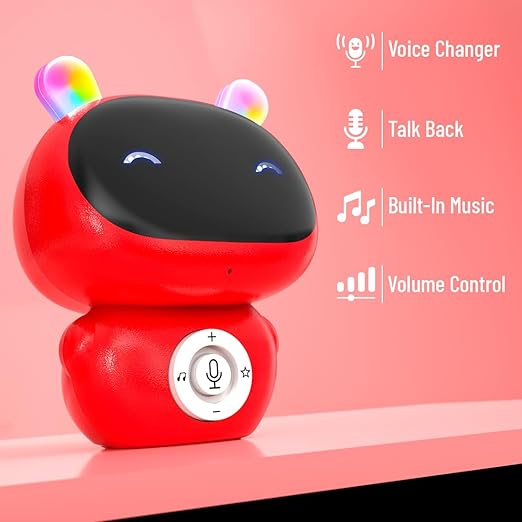 Mirana Mr. Robot | Smart Interactive Talkback Toy for Kids | USB Rechargeable Type-C | in-Built Music | Best Gift for Boys & Girls 2 3 4 5 6 7 8+ Years (Red) - Image 3