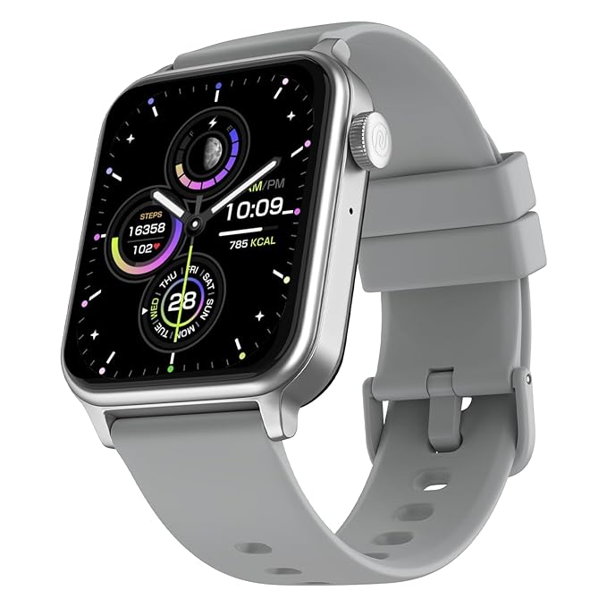 Noise Pulse 2 Max 1.85" Display, Bluetooth Calling Smart Watch, 10 Days Battery, 550 NITS Brightness, Smart DND, 100 Sports Modes, Smartwatch for Men and Women (Cloud Grey)