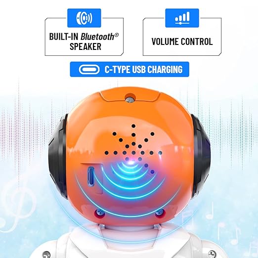 Mirana Moonwalker | Smart Interactive Chat-GPT AI Robot Toy for Kids | USB Rechargeable Type-C | AR Games & In-Built Bluetooth Speaker | Remote & App Controlled | Gift for Boys & Girls 2+ Years (Tiranga) - Image 2