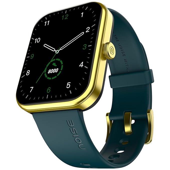 Noise Pulse 2 Max 1.85" Display, Bluetooth Calling Smart Watch, 10 Days Battery, 550 NITS Brightness, Smart DND, 100 Sports Modes, Smartwatch for Men and Women (Jade Green)