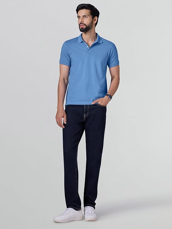XYXX Accent Men's Solid Cotton Polo T Shirt | Collar Tshirts | Half Sleeves | Solid-Slim Fit - Image 4