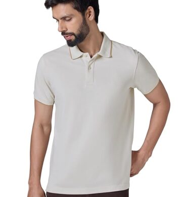XYXX Accent Men's Solid Cotton Polo T Shirt | Collar Tshirts | Half Sleeves | Solid-Slim Fit