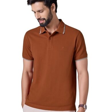 XYXX Accent Men's Solid Cotton Polo T Shirt | Collar Tshirts | Half Sleeves | Solid-Slim Fit