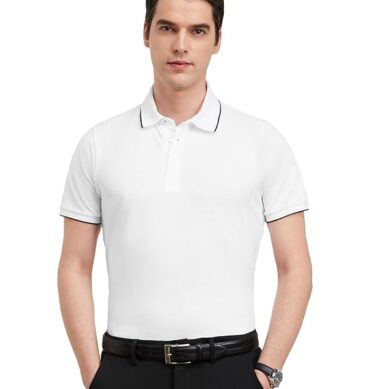 Symbol Premium Men's Cotton Stretch Solid Polo T-Shirt (Regular Fit | Pique Knit)