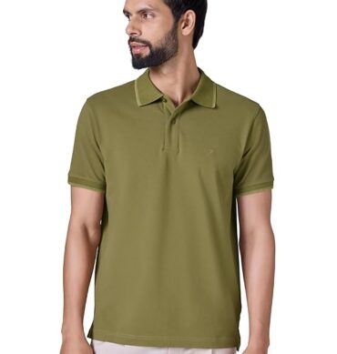 XYXX Accent Men's Solid Cotton Polo T Shirt | Collar Tshirts | Half Sleeves | Solid-Slim Fit