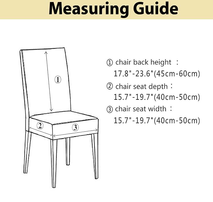 House of Quirk Elastic Chair Cover Stretch Removable Washable Short Dining Chair Cover Protector Seat Slipcover - (Leaf Pink) (Pack of 6, Polyester, Printed) - Image 3