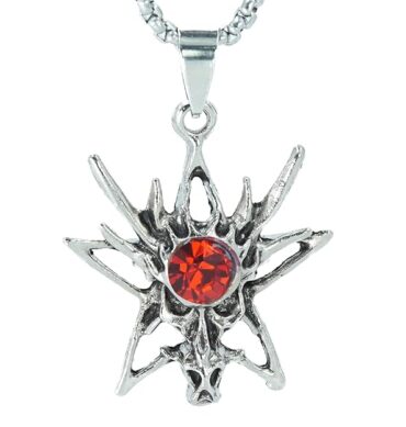 THE MEN THING Alloy Pendant with Pure Stainless Steel 24inch Round Box Chain, American trending Style for Men & Boys