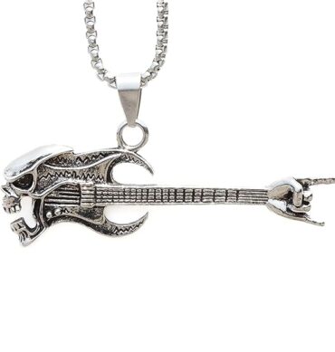 THE MEN THING Alloy Pendant with Pure Stainless Steel 24inch Round Box Chain, American trending Style for Men & Boys