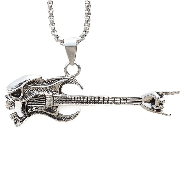 THE MEN THING Alloy Pendant with Pure Stainless Steel 24inch Round Box Chain, American trending Style for Men & Boys