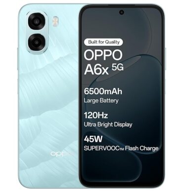 Oppo A6X 5G (Ice Blue, 4GB RAM, 64GB Storage)
