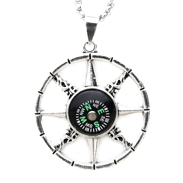 THE MEN THING Alloy Pendant with Pure Stainless Steel 24inch Round Box Chain, American trending Style - Round Box Chain & Pendant for Men & Boys