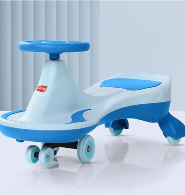 LuvLap Sunny Swing Car, Kids Push Car, Magic Car for Kids, Comfortable Seats & Durable, Ride On Magic Car for 3+ Years Baby Boy & Girl, Blue
