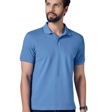 XYXX Accent Men's Solid Cotton Polo T Shirt | Collar Tshirts | Half Sleeves | Solid-Slim Fit