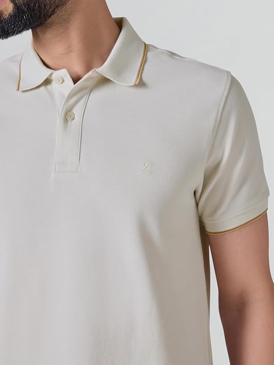 XYXX Accent Men's Solid Cotton Polo T Shirt | Collar Tshirts | Half Sleeves | Solid-Slim Fit - Image 4