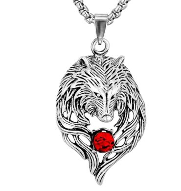 THE MEN THING Alloy Pendant with Pure Stainless Steel 24inch Round Box Chain, American trending Style for Men & Boys