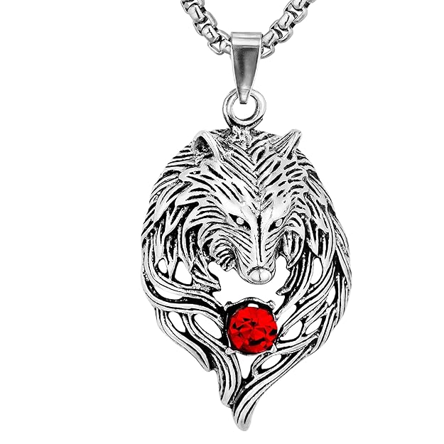 THE MEN THING Alloy Pendant with Pure Stainless Steel 24inch Round Box Chain, American trending Style for Men & Boys