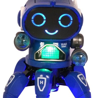 Goyal's Bot Robot Octopus Style | Colorful Lights and Music | All Direction Movement | Dancing Robot Toys for Kids | (Blue)