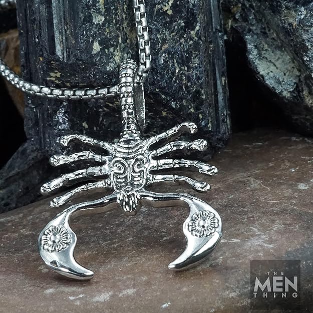 THE MEN THING Alloy Pendant with Pure Stainless Steel 24inch Round Box Chain, American trending Style for Men & Boys - Image 4