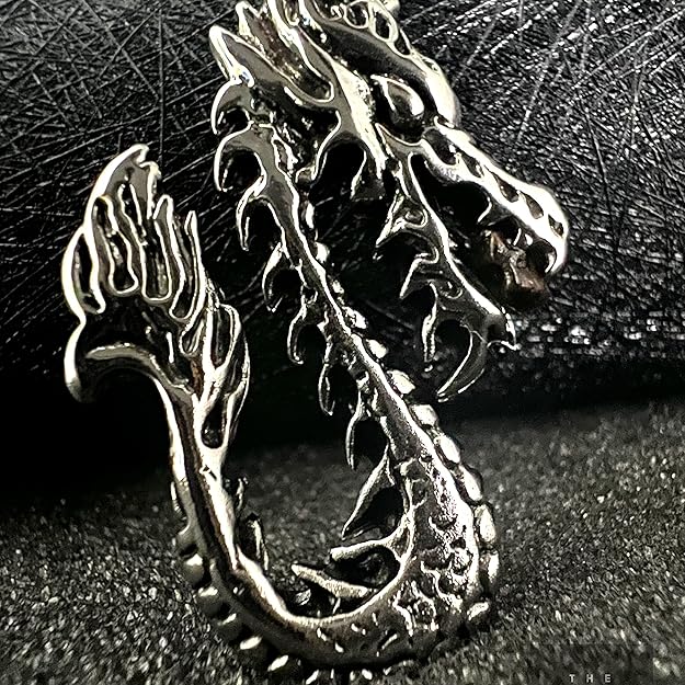 THE MEN THING Alloy Pendant with Pure Stainless Steel 24inch Round Box Chain, American trending Style - Round Box Chain & Pendant for Men & Boys - Image 3