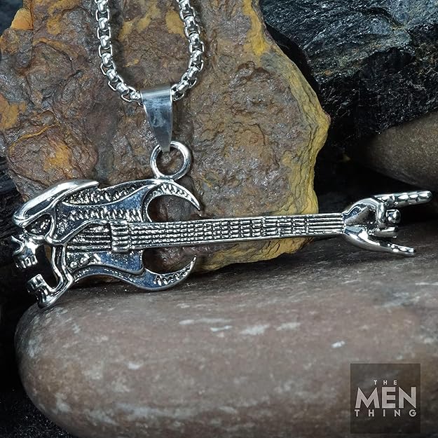 THE MEN THING Alloy Pendant with Pure Stainless Steel 24inch Round Box Chain, American trending Style for Men & Boys - Image 4