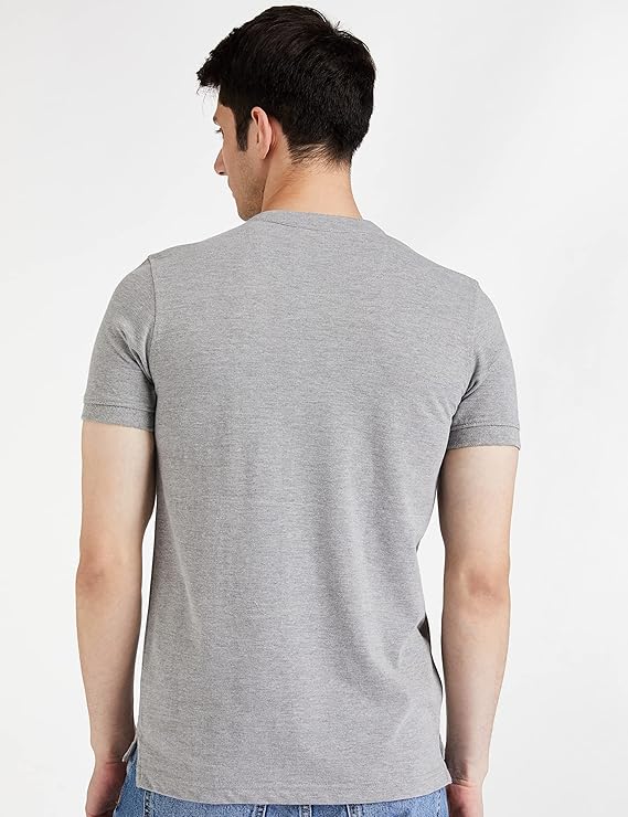 Men's Cotton Rich Polo T Shirt | Mandarin Collar Tshirts | Half Sleeves | Plain - Regular Fit (Available in Plus Sizes) - Image 2