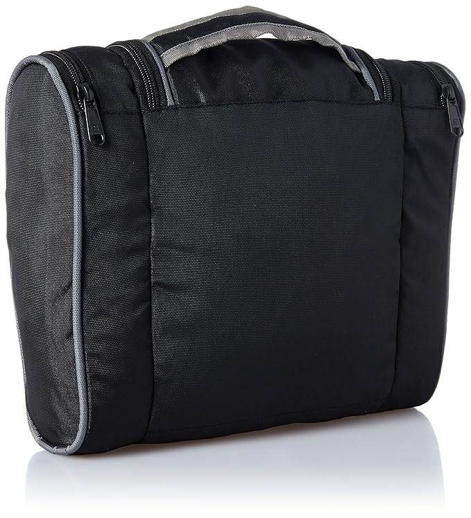 Swiss Military Unisex 5L Water-Resistant Toiletry Bag for Travel with Multiple Compartments, Quick Access Pocket, Durable Zippers, Organizer for Toiletries, Makeup and Essentials Pouch-Black - Image 3