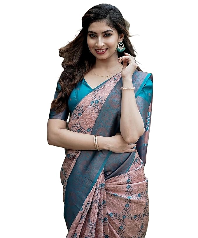 Women's Kanjivaram Soft Silk Banarasi Saree With Blouse Piece | Banarasi Sari For Women | Saree with Blosepiece