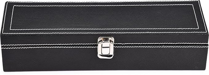 Men's and Women's Leatherette Watch organizer holder Case for 6 Watches, Removable Watch Pillows, Watch Box Holder, Gift for Loved Ones (Grey::Grey) - Image 3
