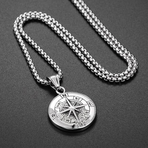 THE MEN THING Alloy Pendant with Pure Stainless Steel 24inch Round Box Chain, American trending Style for Men & Boys - Image 4