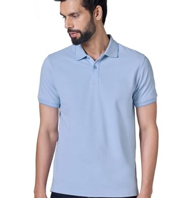 XYXX Accent Men's Solid Cotton Polo T Shirt | Collar Tshirts | Half Sleeves | Solid-Slim Fit