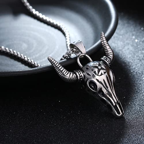 THE MEN THING Alloy Pendant with Pure Stainless Steel 24inch Round Box Chain, American trending Style for Men & Boys - Image 3