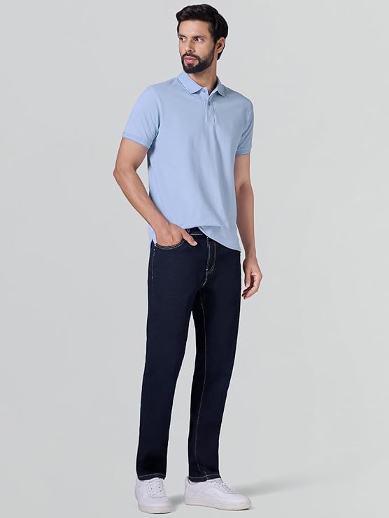 XYXX Accent Men's Solid Cotton Polo T Shirt | Collar Tshirts | Half Sleeves | Solid-Slim Fit - Image 3