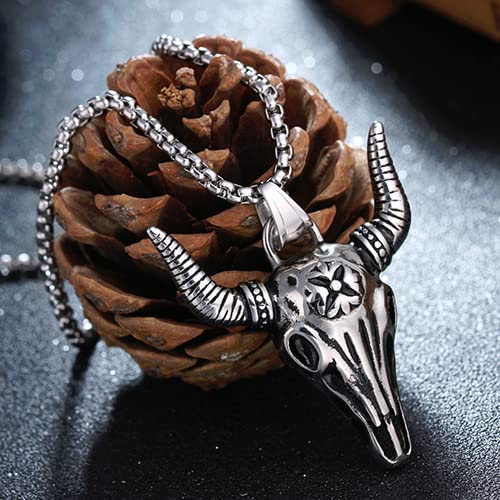 THE MEN THING Alloy Pendant with Pure Stainless Steel 24inch Round Box Chain, American trending Style for Men & Boys - Image 4